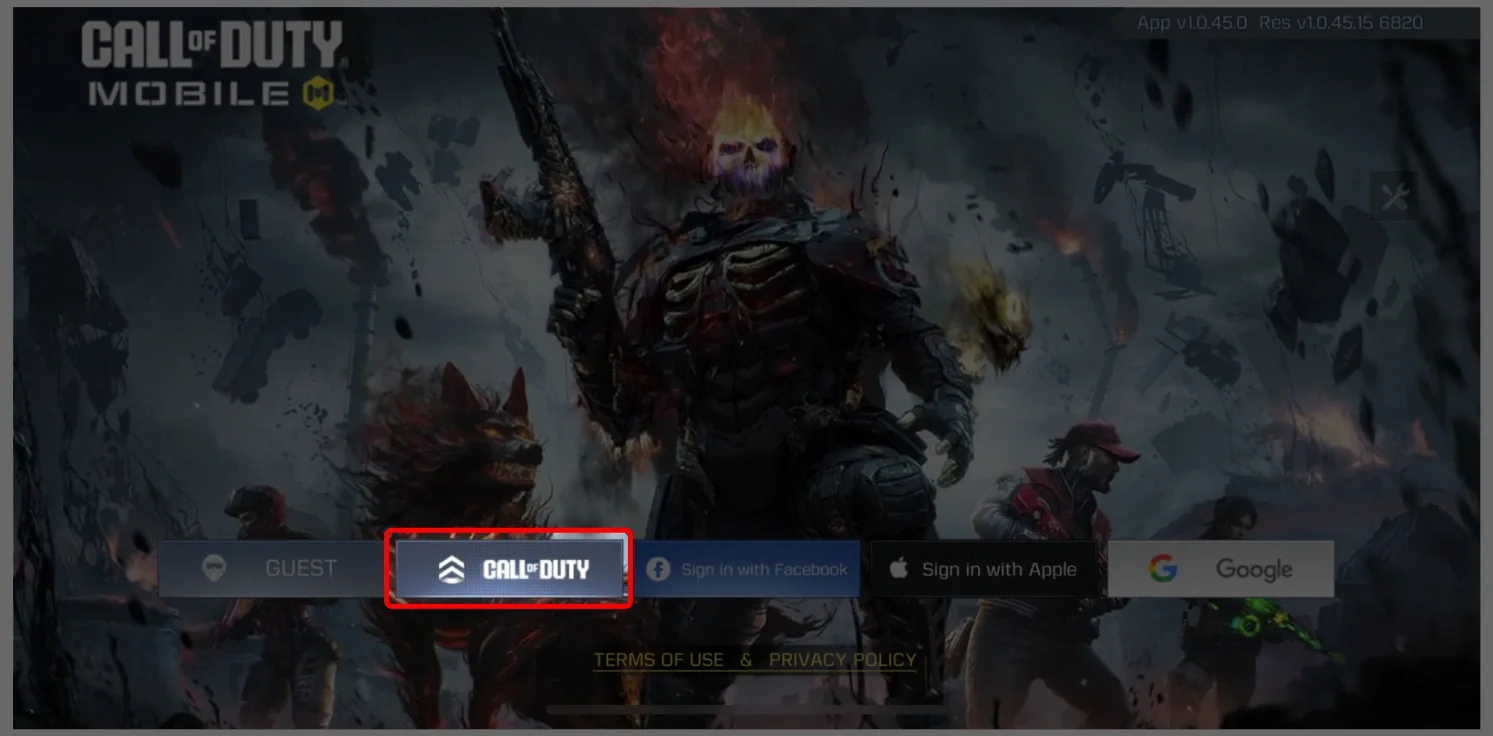 Paso 1 de recarga CODM CP